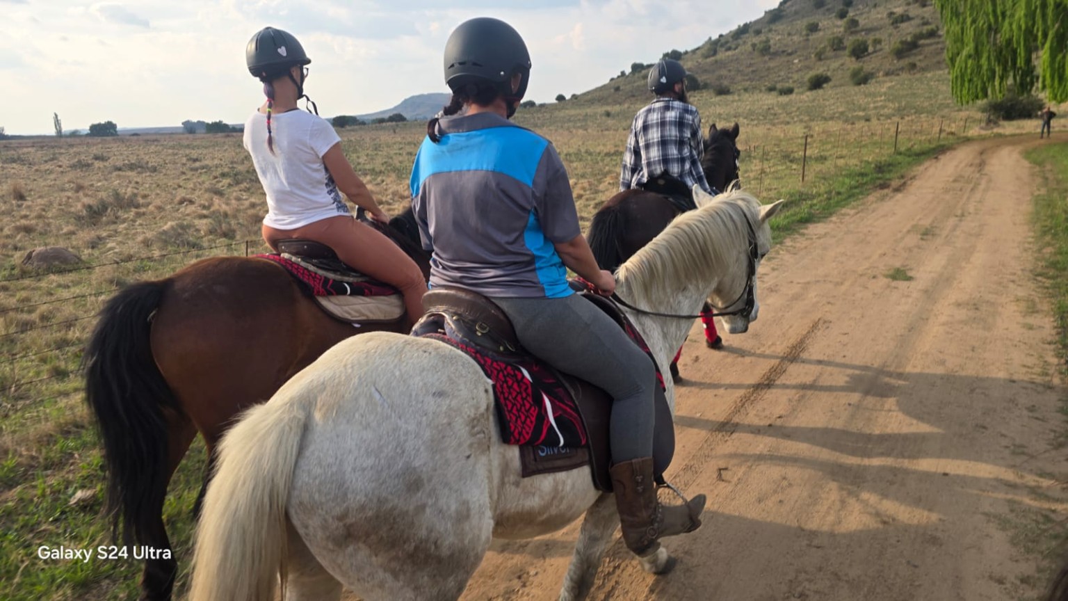 Horse riders on an outride